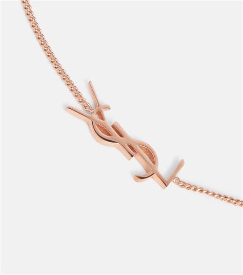 ysl logo chain bracelet